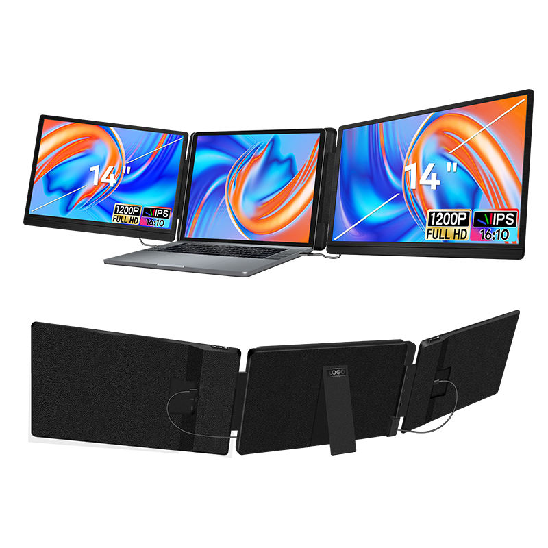 Portable dual monitor for laptop